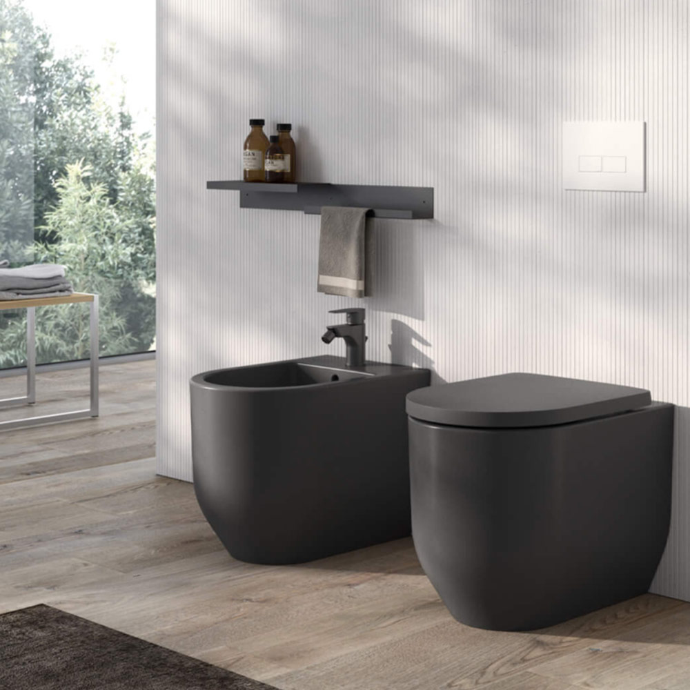 Wc a terra in ceramica Stino Hafro