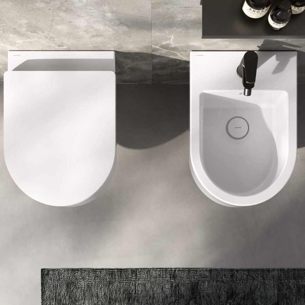 Bidet sospeso in ceramica Stino Hafro