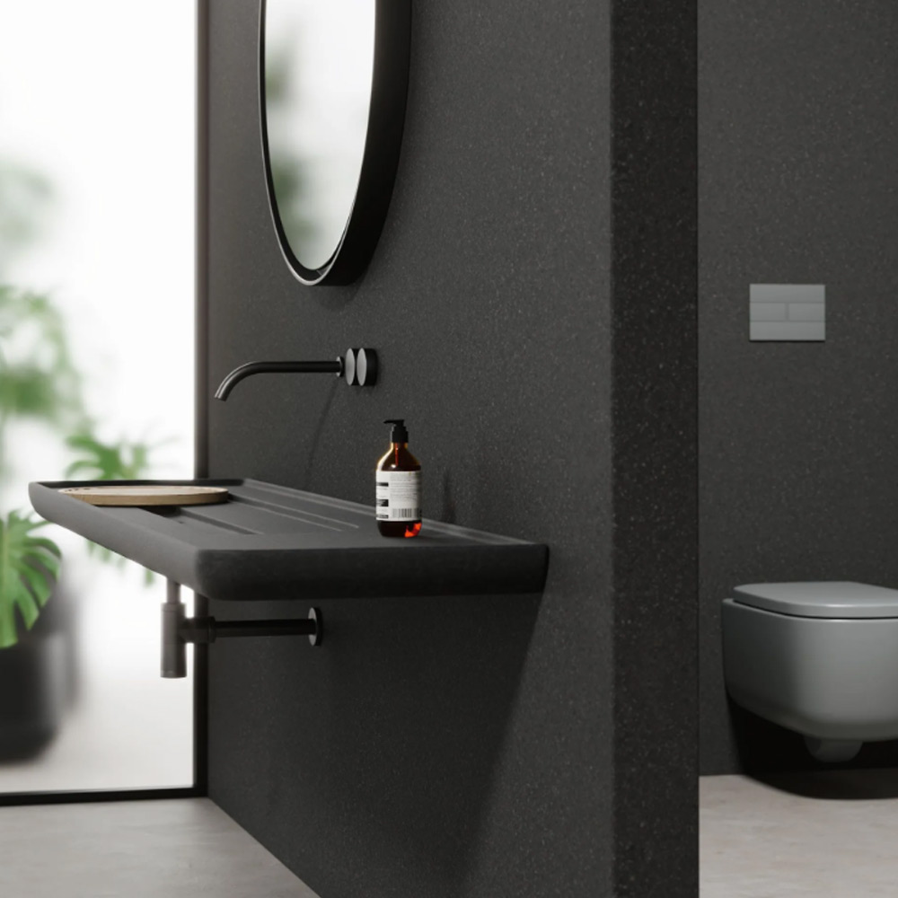 Lavabo sospeso in pietra Mediterraneo 195 Nic Design