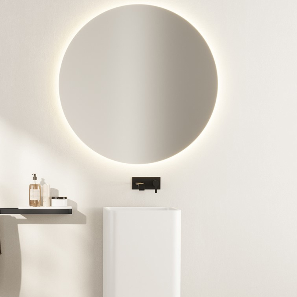 Specchio tondo retro illuminato Raggio Nic Design