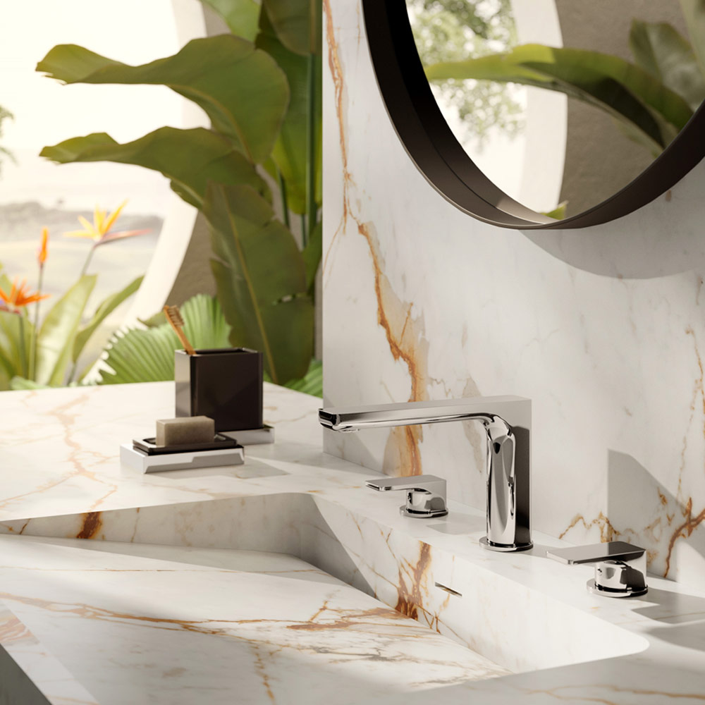 Gruppo lavabo a 3 fori senza scarico B-Easy Newform