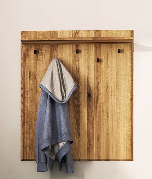 Appendiabiti "Kumeu" 59, rovere selvatico, oliato - 90 x 77 x 20 cm (h x l x p)