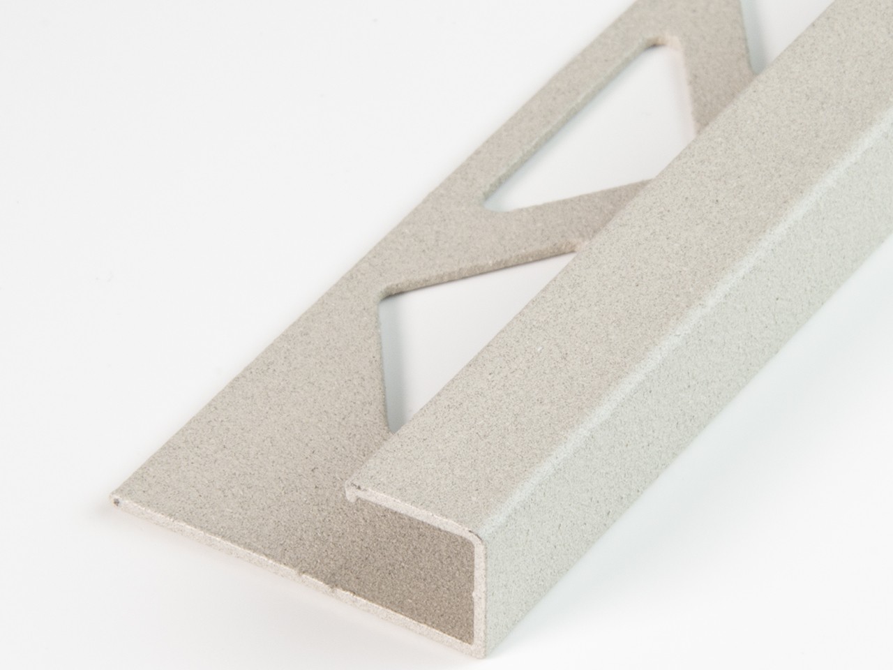 Profilo Angolare Global Square Alluminio Concrete Sabbia Spessore 10mm Lunghezza 2,7m-74415