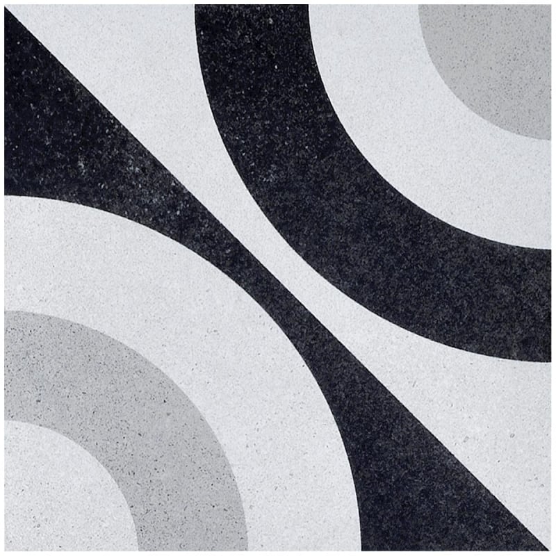 Gres porcellanato Black & White Ovale  Fioranese