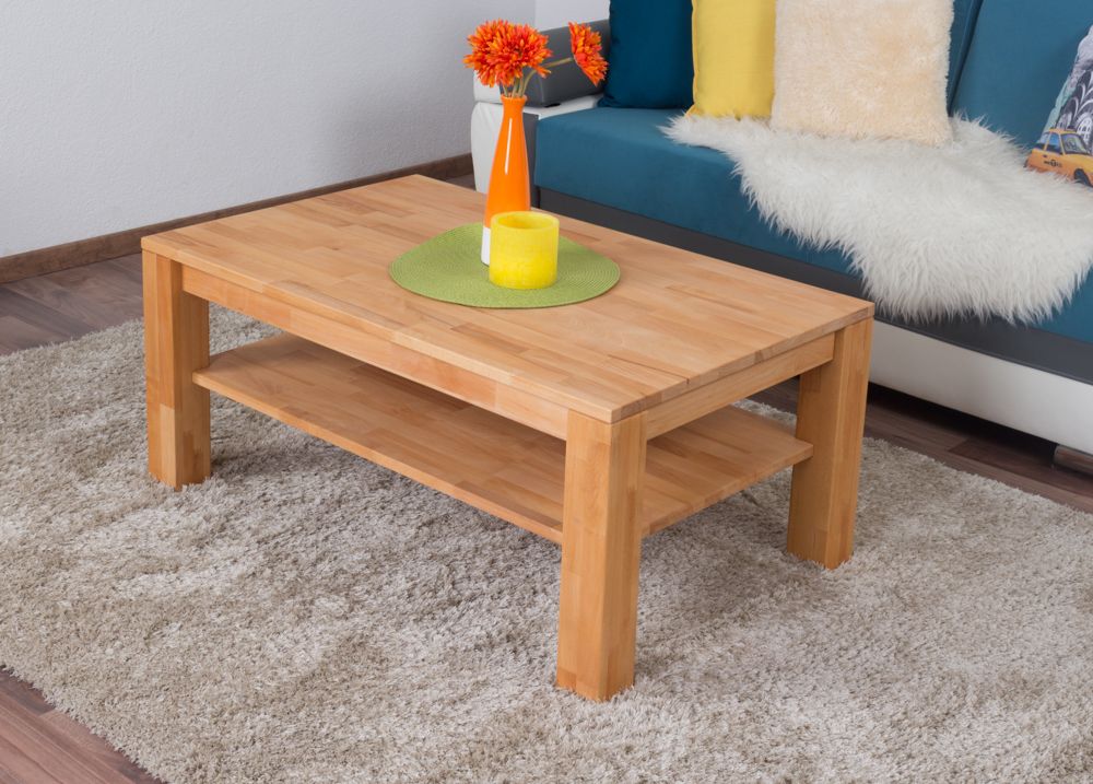 Tavolino "Wooden Nature" 121 faggio massello - 45 x 105 x 65 cm (h x l x p)