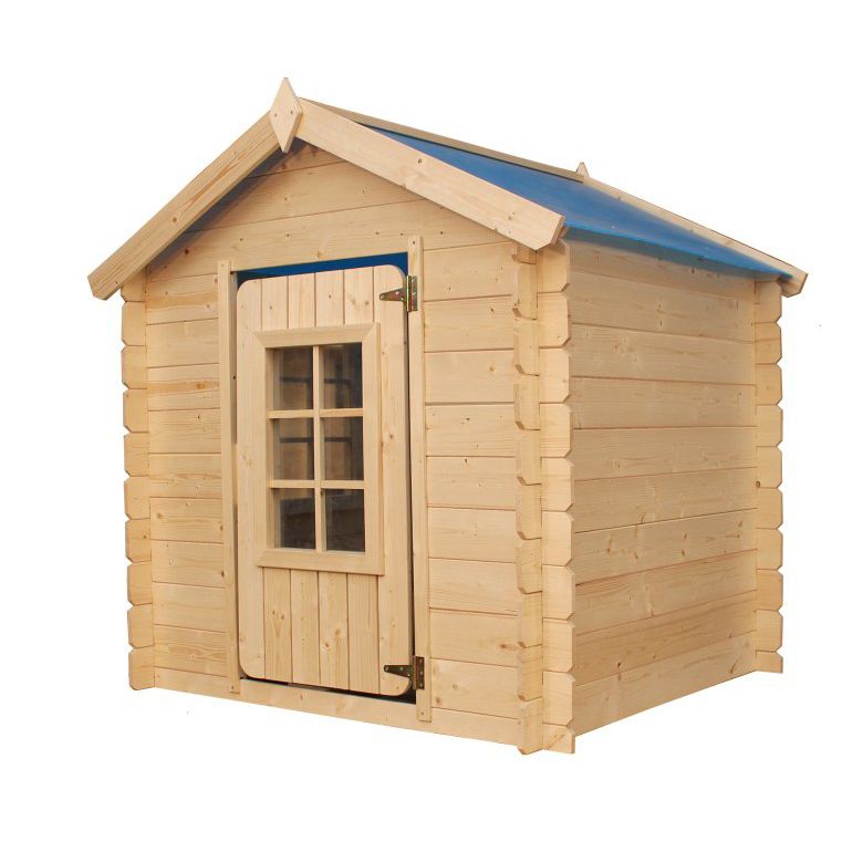 Casetta per bambini "Happy Park" Blue - 1,05 x 1,05 - assi da 13 mm