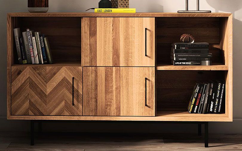 Cassettiera "Kumeu" 40, faggio massello, oliato - 80 x 144 x 45 cm (h x l x p)