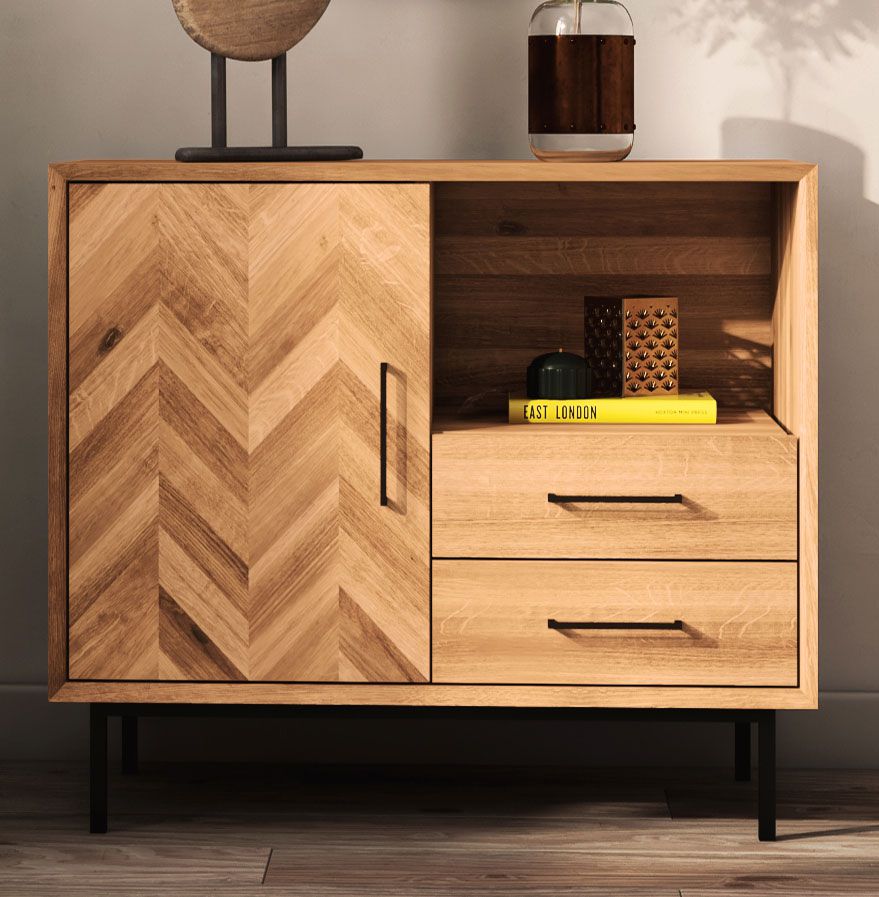 Cassettiera "Kumeu" 33, faggio massello, oliato - 80 x 97 x 45 cm (h x l x p)