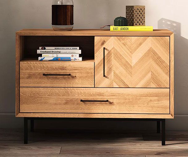 Cassettiera "Kumeu" 19, faggio massello, oliato - 65 x 97 x 45 cm (h x l x p)