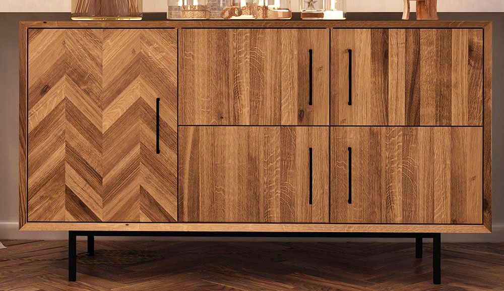 Cassettiera "Kumeu" 38, faggio massello, oliato - 80 x 144 x 45 cm (h x l x p)