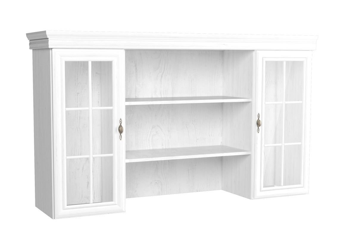 Vetrinetta modulare per cassettiera "Sentis" 05, pino bianco - 97 x 168 x 40 cm (h x l x p)