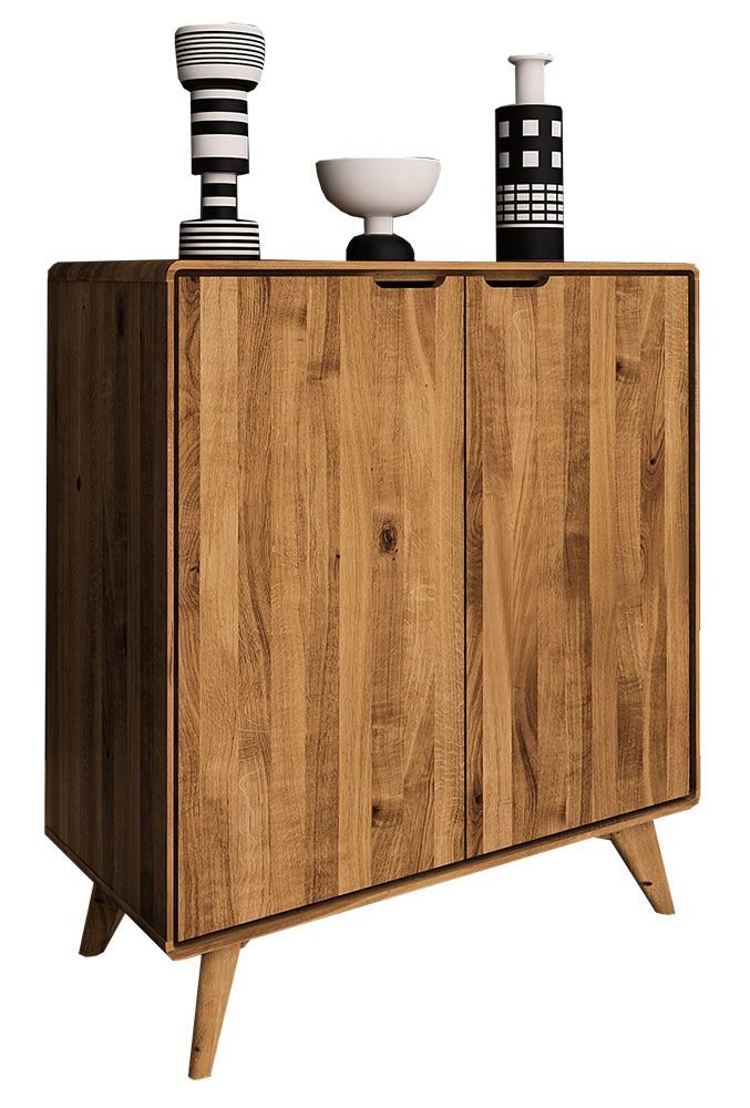 Cassettiera "Timaru" 06, rovere massello selvatico, oliato - 92 x 90 x 40 cm (h x l x p)