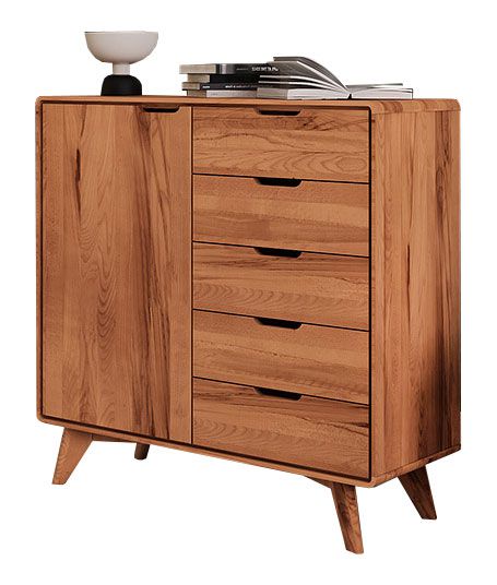 Cassettiera "Timaru" 07, faggio massello, oliato - 92 x 90 x 40 cm (h x l x p)