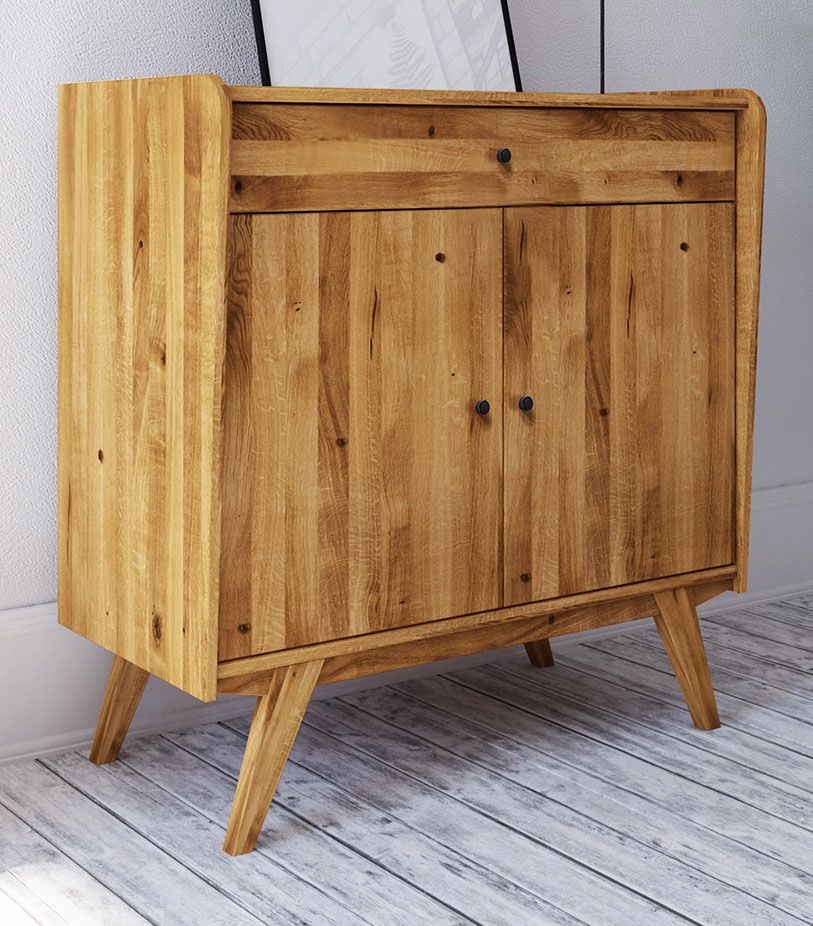 Cassettiera "Otago" 16, rovere massello selvatico, oliato - 105 x 100 x 50 cm (h x l x p)