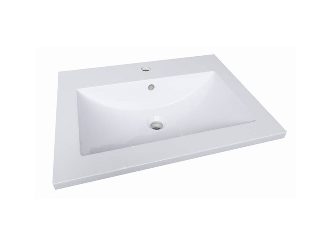 Lavabo Incasso Unitop Slim 61X46 in Resina Lucido Bianco-10674