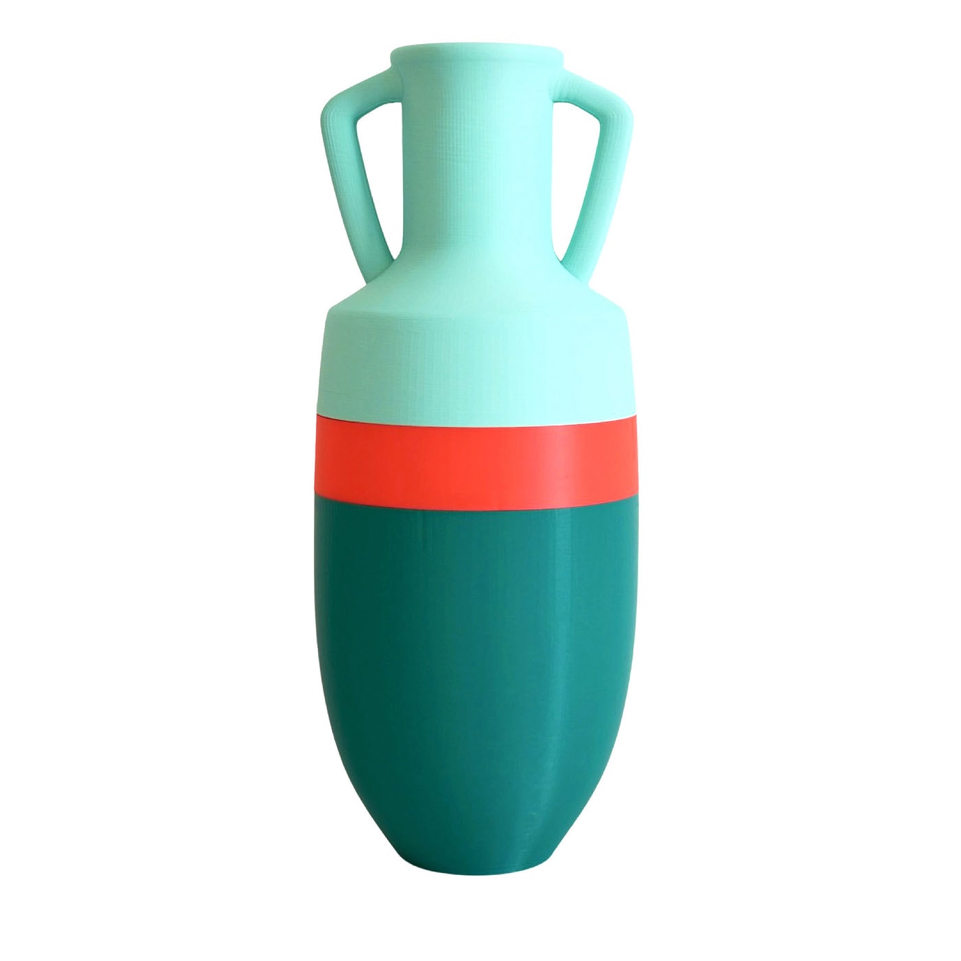 Anfora Ottaviano XL verde arancione e azzurra