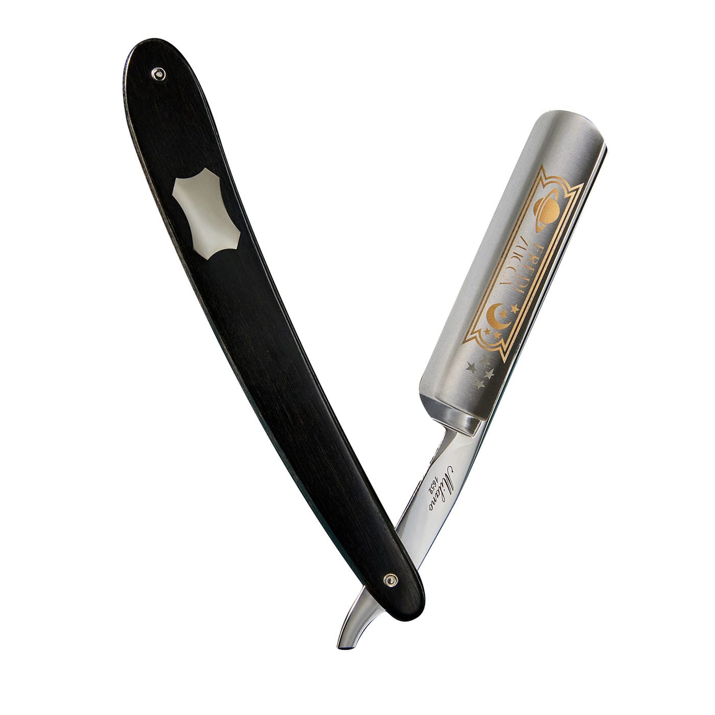 Rasoio dritto Astrale in ebano