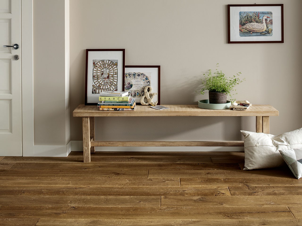 Plancia Parquet Rovere Rustico Marrone Piallato Spazzolato - Loft Avana-69270