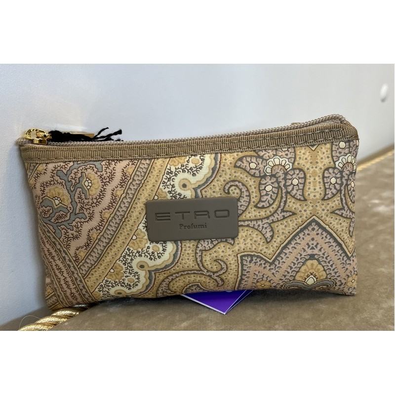 MINI TROUSSE FANTASIA BEIGE 13.5X7.5X2 CM. ETRO PROFUMI