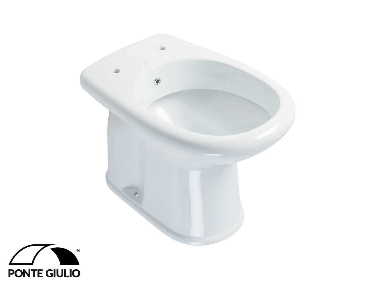Wc/Bidet a Terra per Disabili Standard H40 cm Scarico a Terra Bianco-69090
