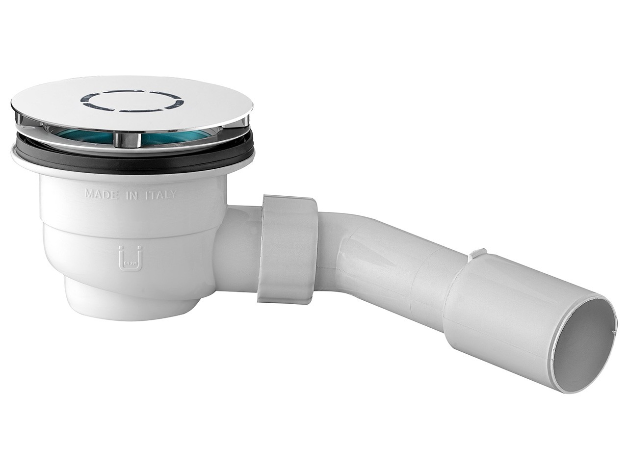 Piletta Doccia Decò Ø90 mm Calotta Metallo Cromo con Codolo-69517