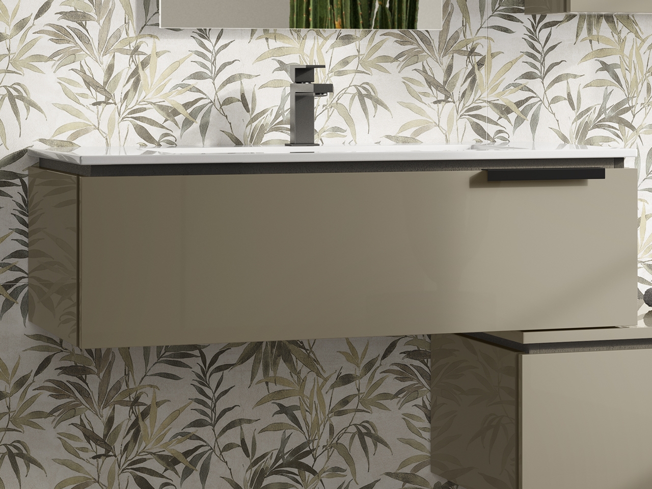 Cassetto per Base Touch 90xH26 cm Tortora Lucido-69674