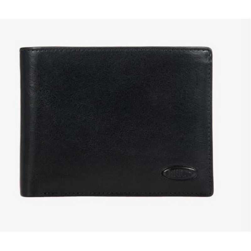 MONTE ROSA PORTAFOGLI DA UOMO CON PORTASPICCIOLI IN PELLE NERO BRIC'S