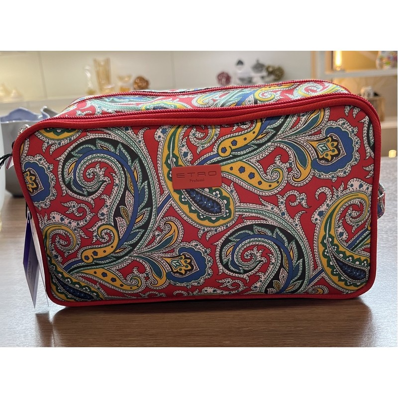 NECESSAIRE RIFINITURE ROSSE 27X15X9 CM. ETRO PROFUMI