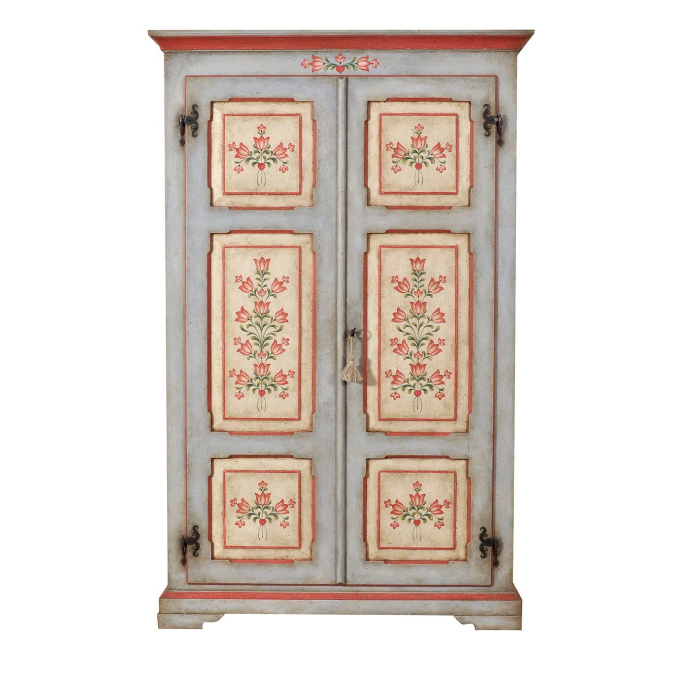 Armadio floreale barocco italiano del '600 Tirolesi