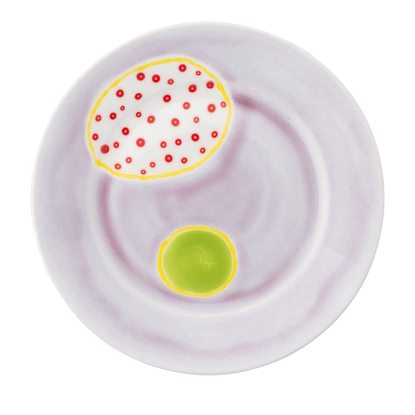 Set di 4 piatti da pane con bordo prugna