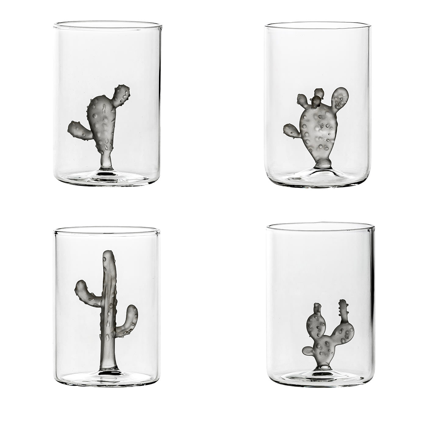 Set di 4 bicchieri Cactus