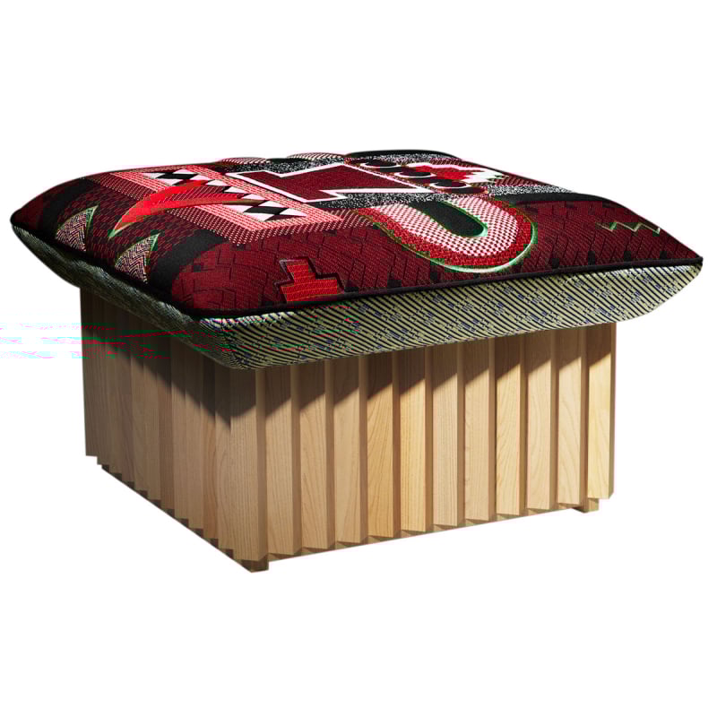 Ottoman Frêne naturel Hopi La Chance