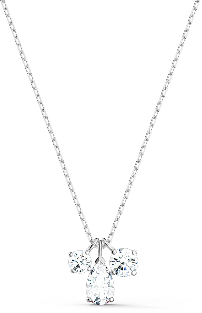 Pendente Attract Cluster Bianco Placcato Rodio