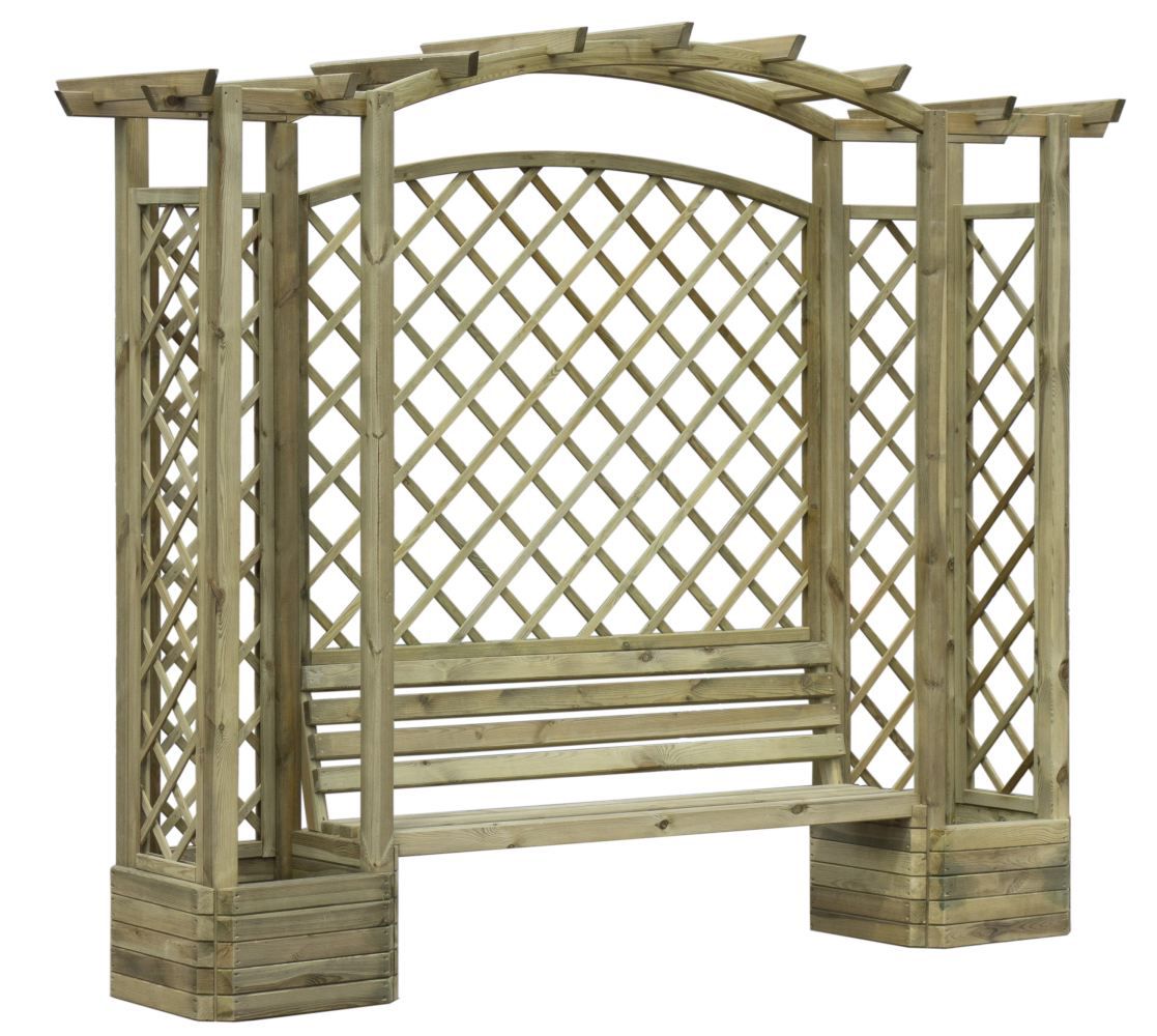 Pergola Amaryllis , incl. panca - misure: 330 x 80 x 260 cm (l x p x h)