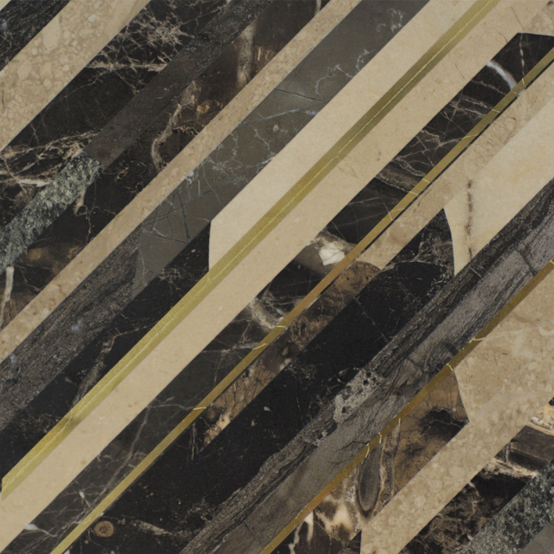 Piastrella Novecento oro Petracer's