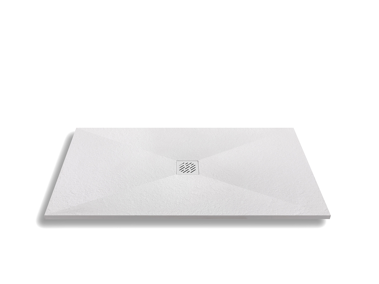 Piatto Doccia Petra 70x150 H2,5 Effetto Pietra Bocciardata Bianco-64732