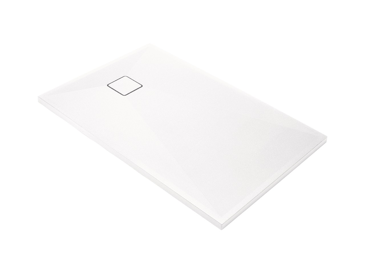 Piatto Doccia Correo 100x90 cm Resina-Granite Bianco Alabaster-75774