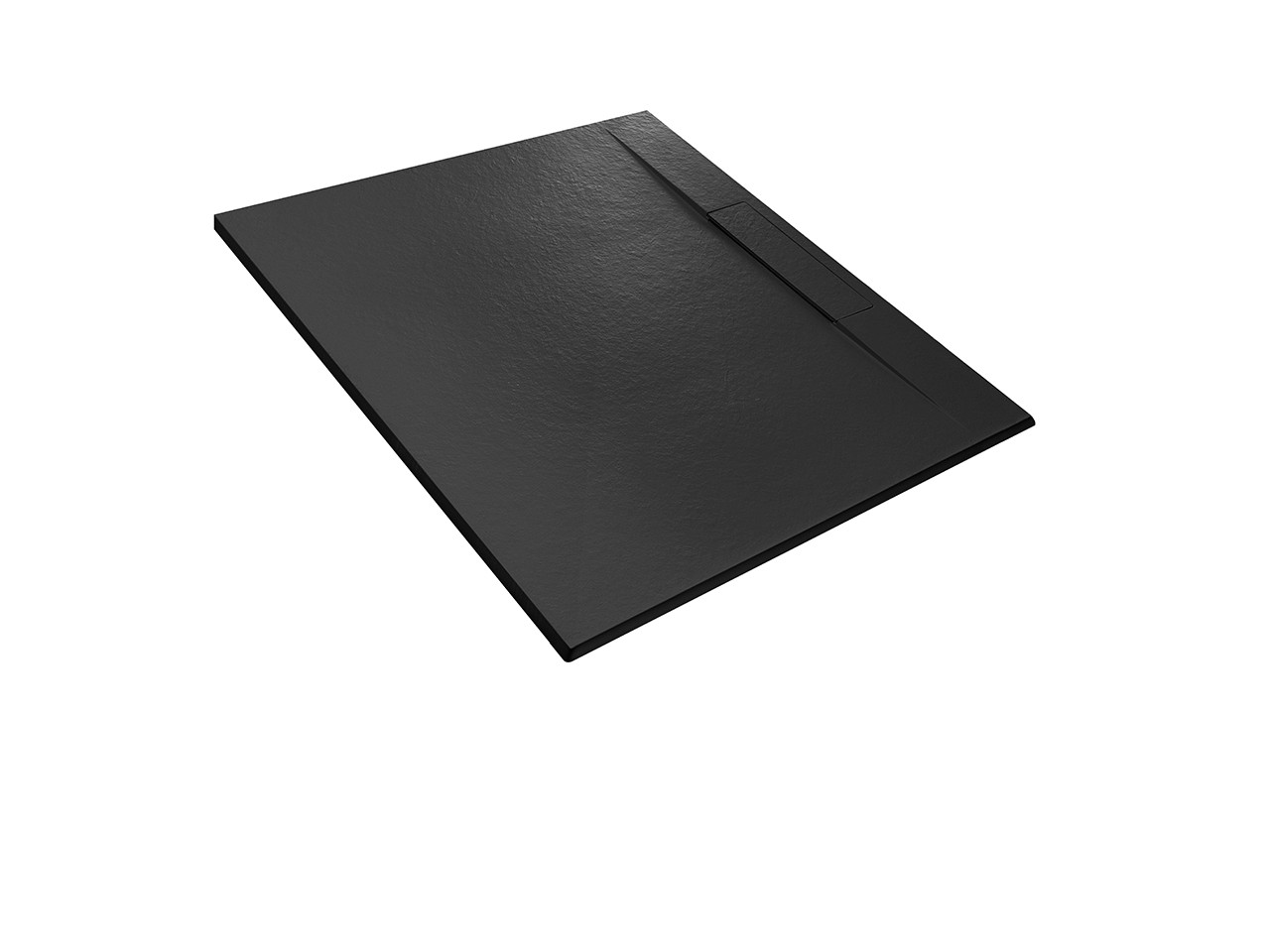 Piatto Doccia Dot 80x120 in Resina Effetto Pietra Bocciardata Antracite-74714