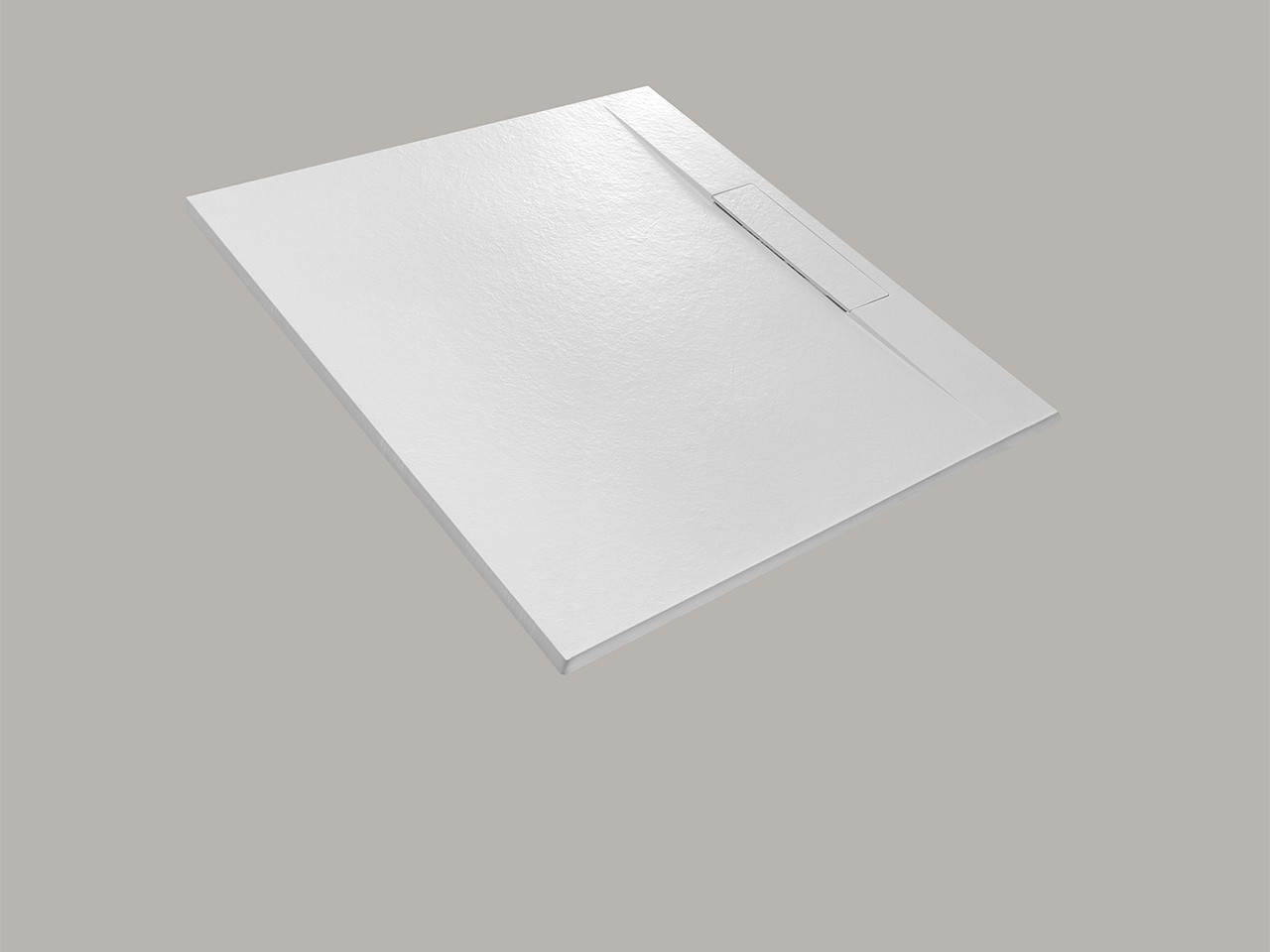 Piatto Doccia Dot 80x120 in Resina Effetto Pietra Bocciardata Bianco-74674