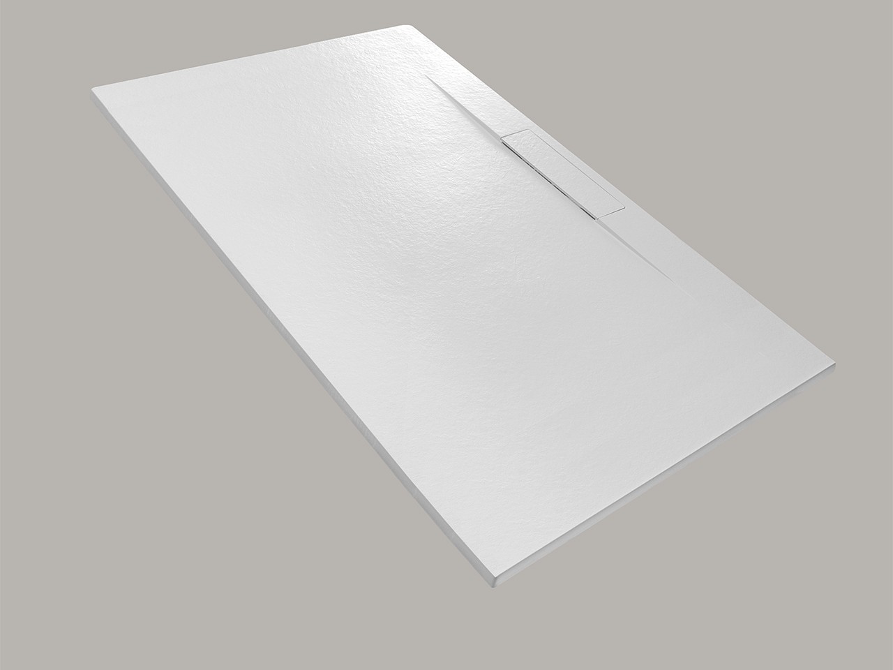 Piatto Doccia Dot 80x180 in Resina Effetto Pietra Bocciardata Bianco-74677