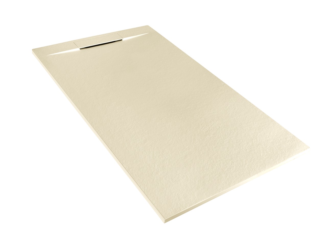 Piatto Doccia Matic 80x140 in Resina Effetto Pietra Bocciardata Avorio-74550