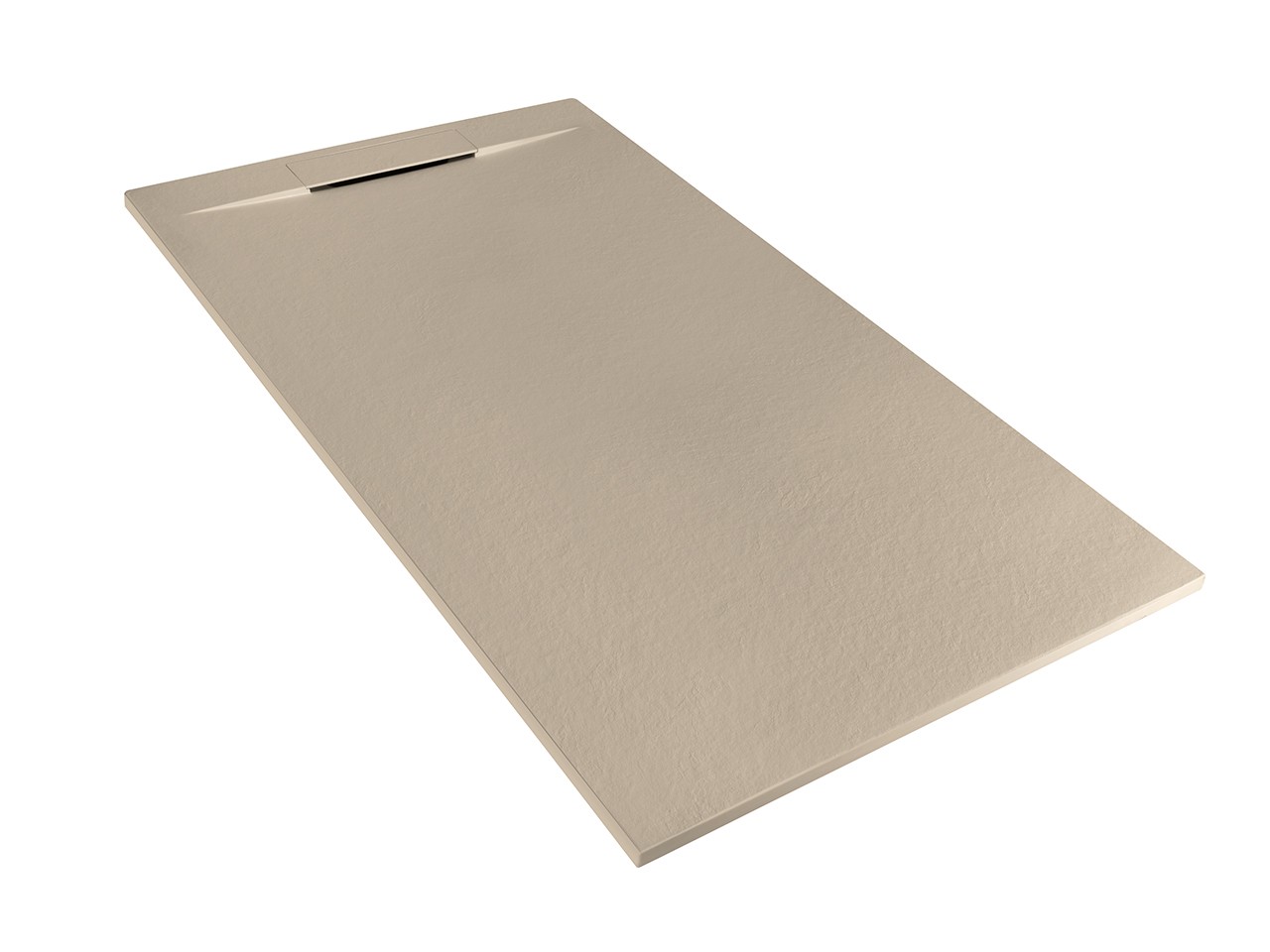 Piatto Doccia Matic 80x140 in Resina Effetto Pietra Bocciardata Tortora-74571