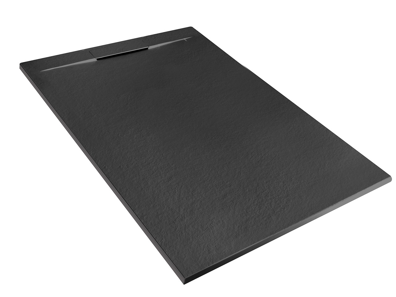 Piatto Doccia Matic 90x150 in Resina Effetto Pietra Bocciardata Antracite-74621