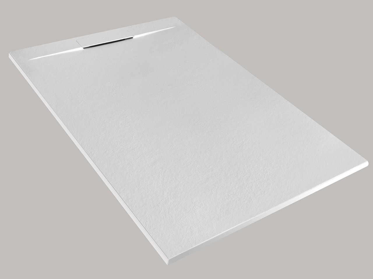 Piatto Doccia Matic 90x140 in Resina Effetto Pietra Bocciardata Bianco-74536