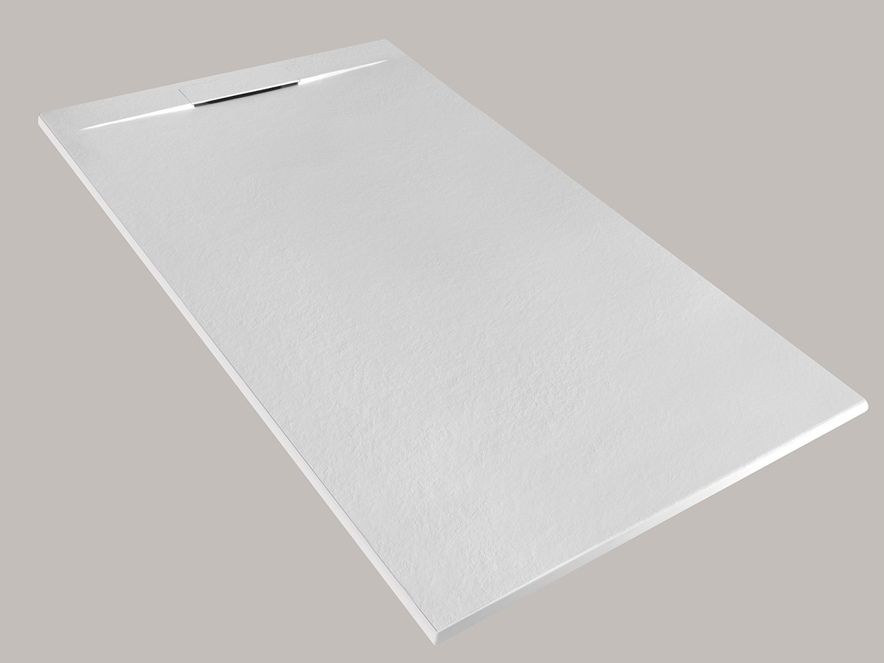 Piatto Doccia Matic 90x160 in Resina Effetto Pietra Bocciardata Bianco-74538