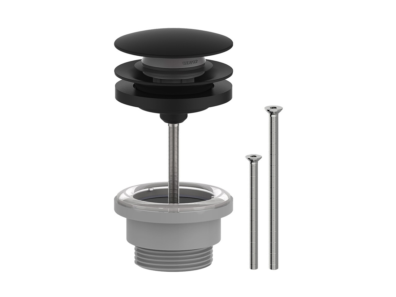 Piletta Click Clack Bora Nero Opaco-79264