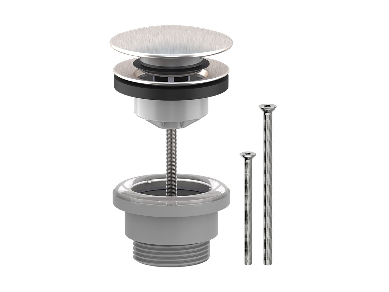 Piletta Click Clack Bora Nickel Spazzolato-79260