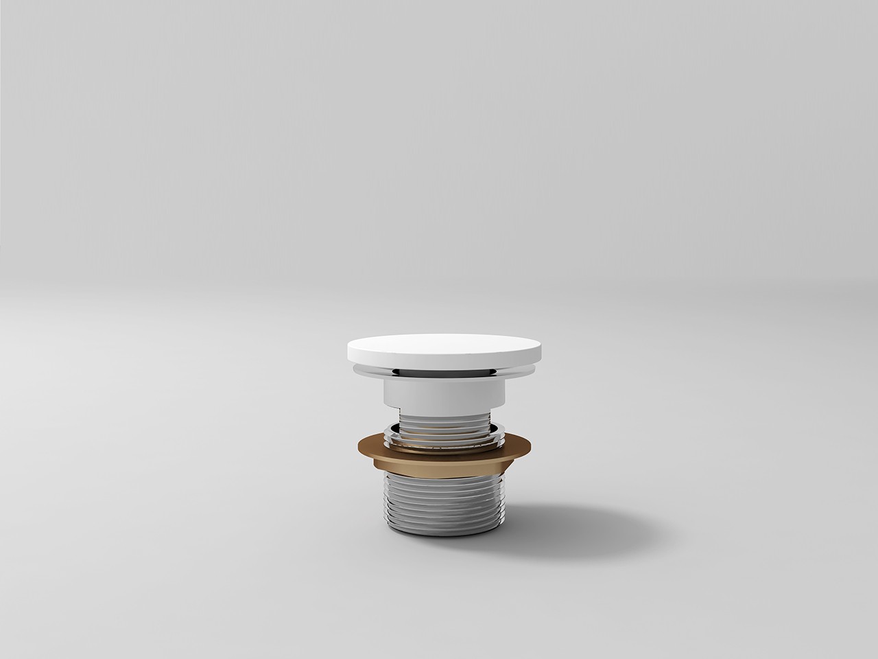 Piletta di Scarico Oval Bianco Opaco-9931