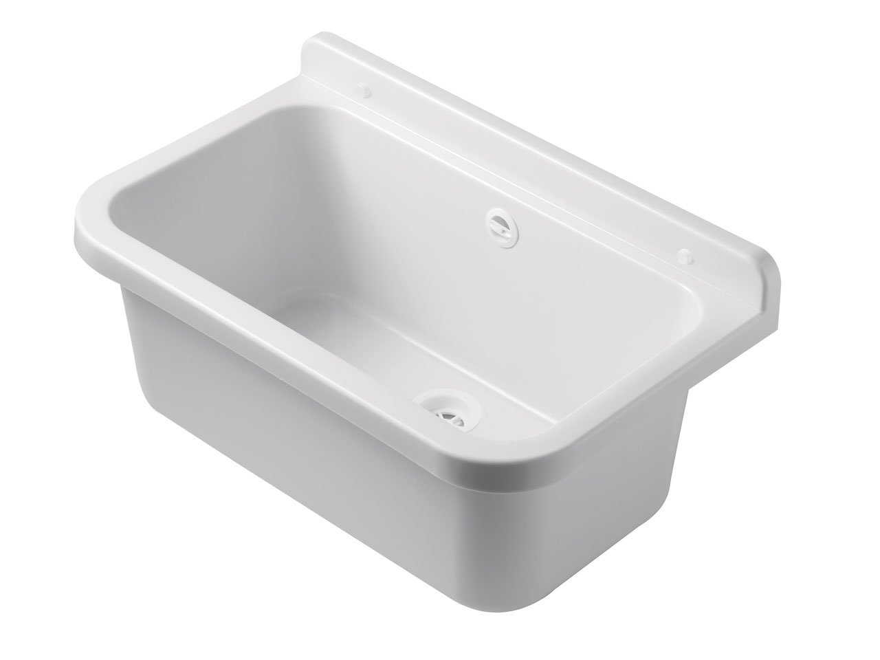 Pilozzo Lavanderia Interno/Esterno Incasso 55X34 Polipropilene Opaco Bianco-15805