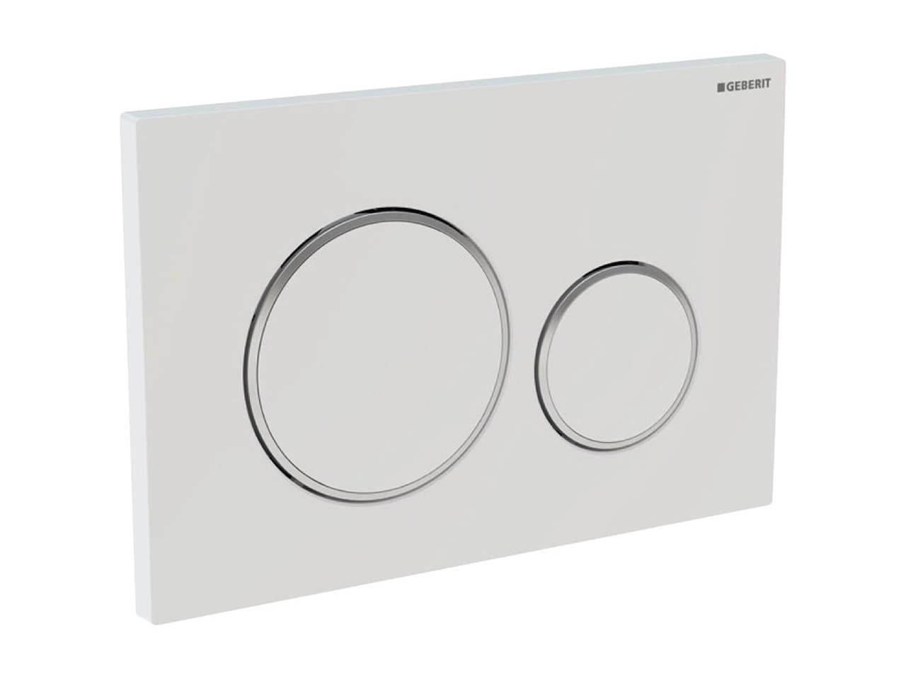 Placca Wc Geberit Sigma20 2 Pulsanti Bianco/Cromo/Bianco-18956